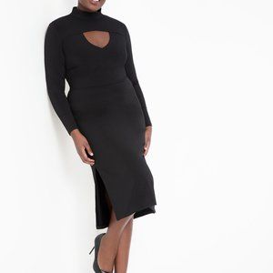 Eloquii Turtleneck Dress with Cutout